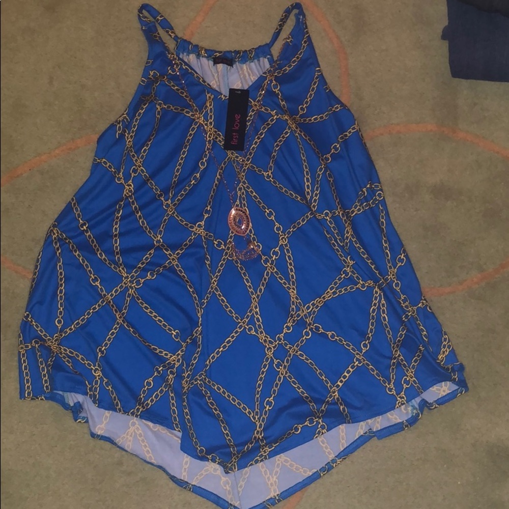 New with tags sz medium first love sleeveless top mob wife aesthetics